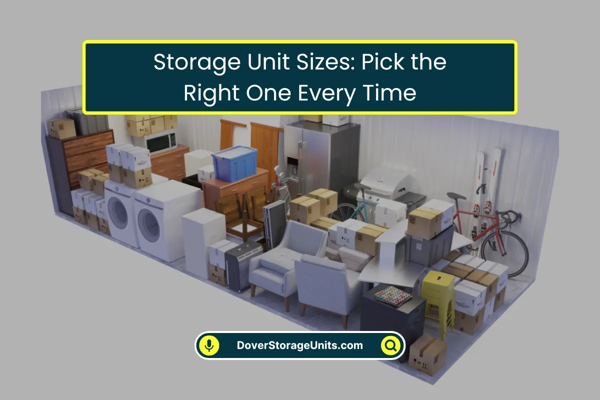 Storage Unit Sizes Pick the Right One