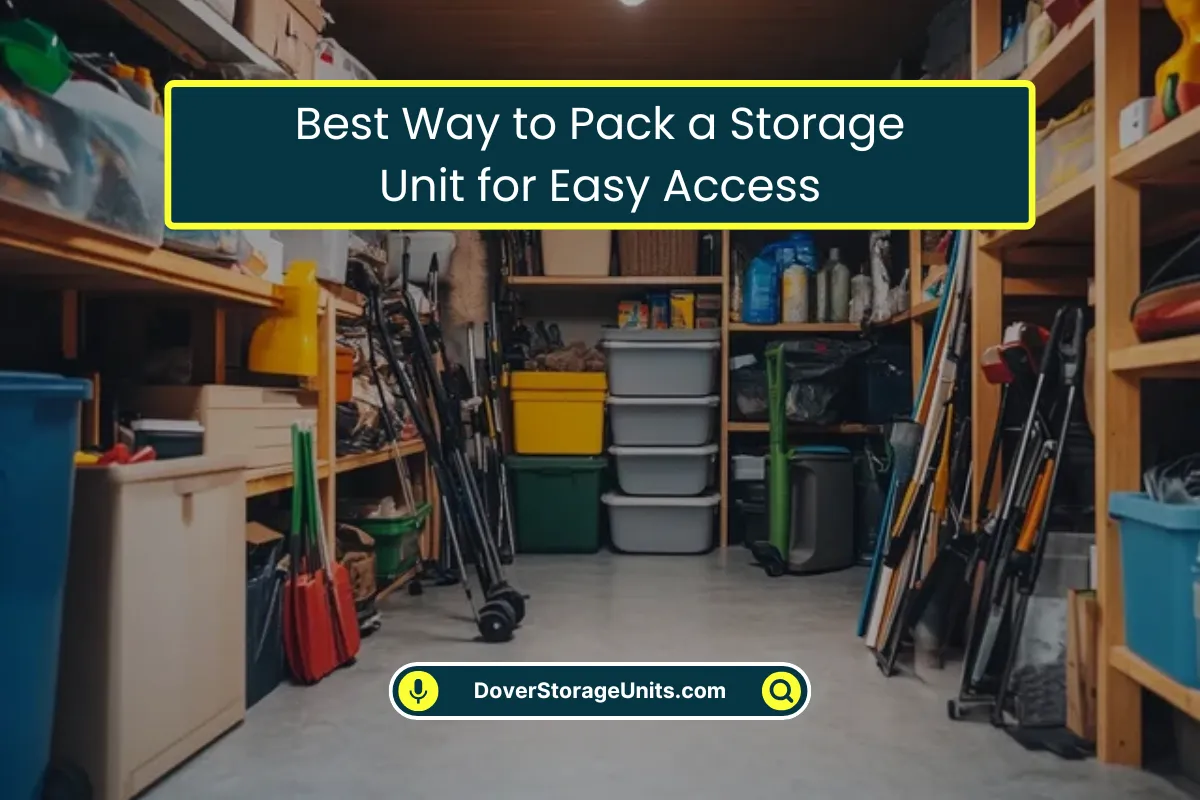 Way to Pack a Storage Unit for Easy Access Way to Pack a Storage Unit for Easy Access