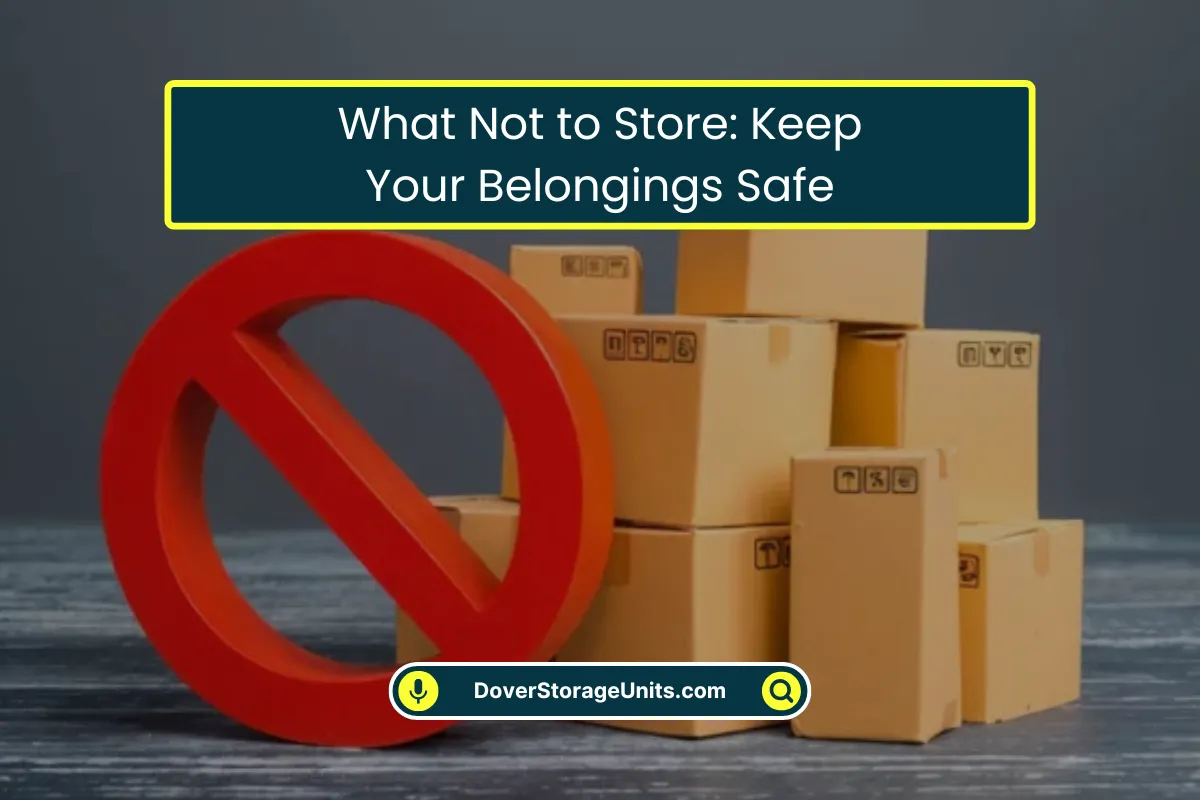 What Not to Store Keep Your Things Safe