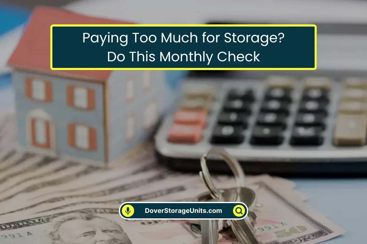 Paying Too Much for Storage Monthly Check