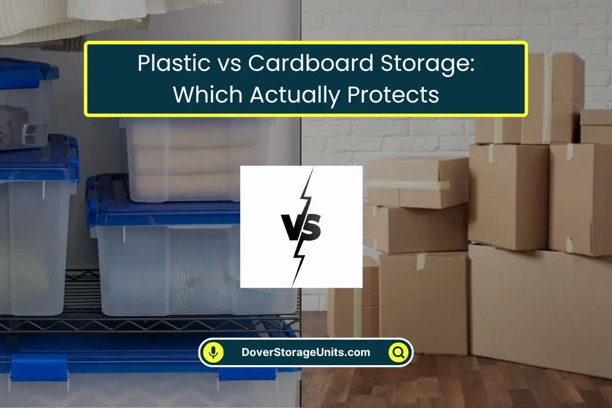 Plastic vs Cardboard Storage Which Actually Works